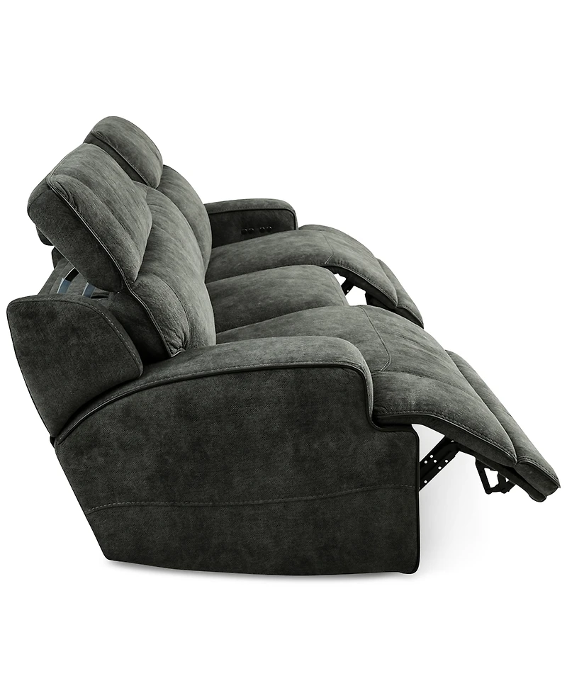 Sebaston -Pc. Fabric Sofa with 2 Power Motion Recliners