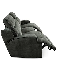 Sebaston -Pc. Fabric Sofa with 2 Power Motion Recliners