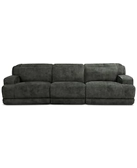 Sebaston -Pc. Fabric Sofa with Power Motion Recliners