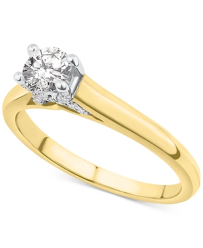 Diamond Engagement Ring (1/2 ct. t.w.) in 14k Gold
