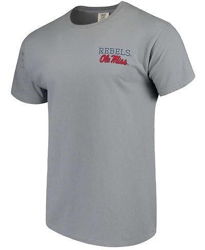 Men's Gray Ole Miss Rebels Comfort Colors Campus Scenery T-shirt