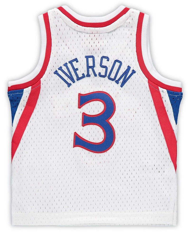 Infant Boys and Girls Allen Iverson White Philadelphia 76ers 1996-97 Hardwood Classics Retired Player Jersey