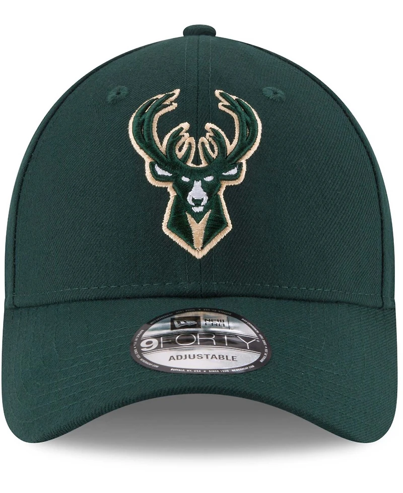 Men's Hunter Green Milwaukee Bucks Official Team Color 9FORTY Adjustable Hat