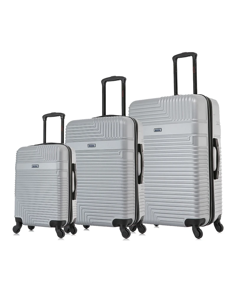 InUSA Resilience Lightweight Hardside Spinner Luggage Set, 3 piece