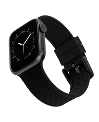 WITHit Black Textured Silicone Band designed for Apple Watch 42mm (Series 10) & 38/40/41mm