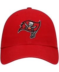 Men's Red Tampa Bay Buccaneers Primary Logo Clean Up Adjustable Hat