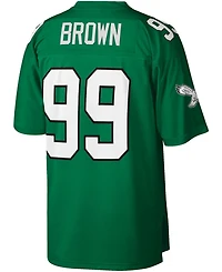 Men's Mitchell & Ness Jerome Brown Kelly Green Philadelphia Eagles Legacy Replica Jersey