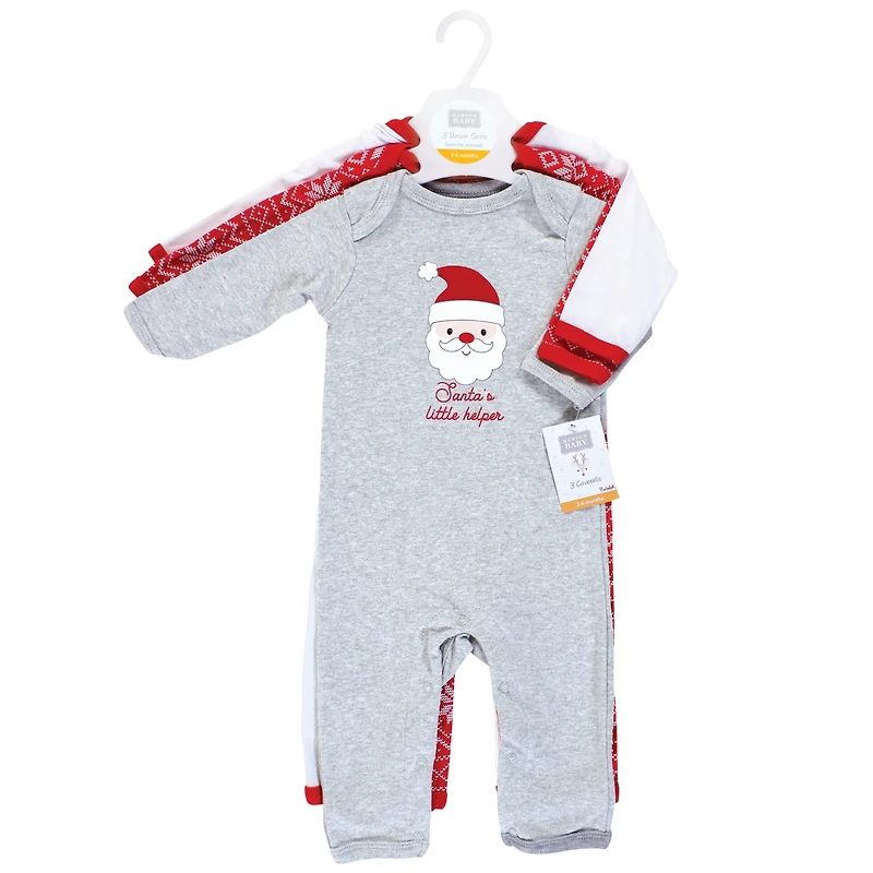 Hudson Baby Triple Full-Body Suit Pack