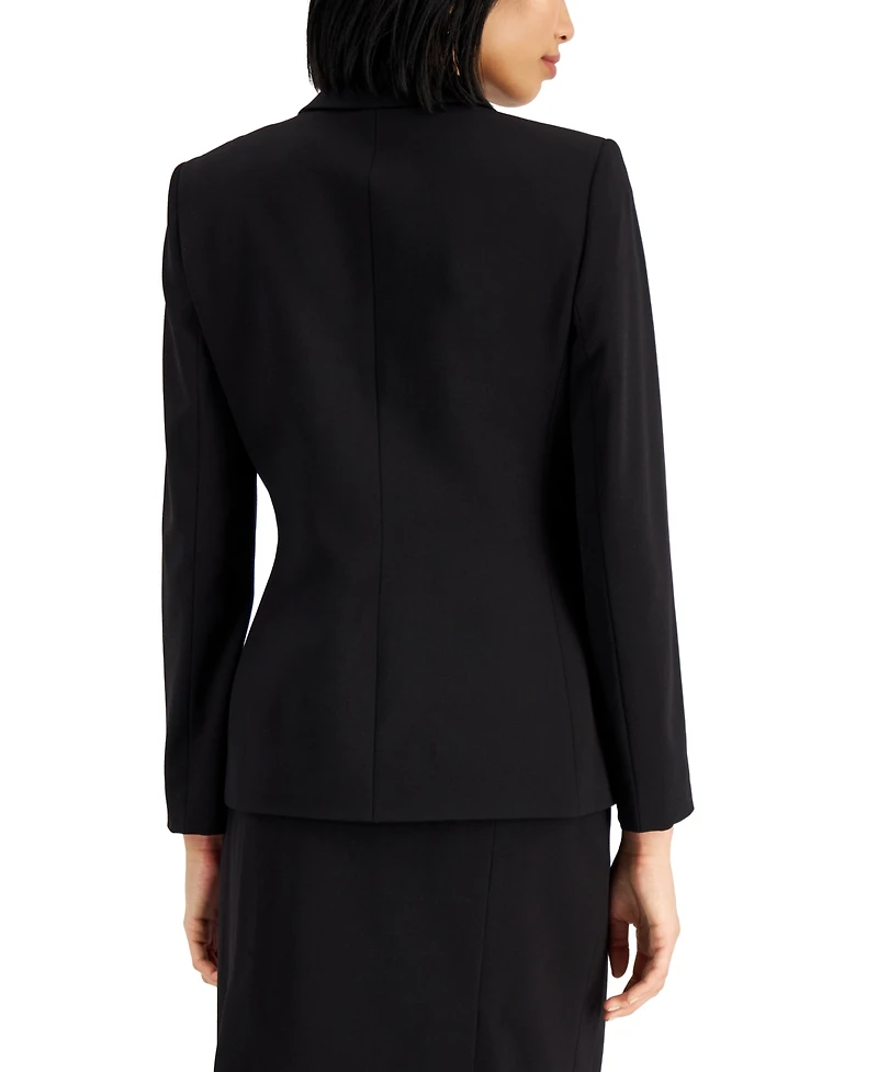 Tahari Asl Notched Two-Button Blazer