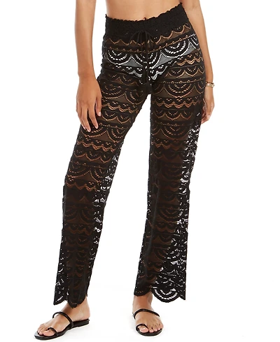 Miken Juniors' Scallop Hem Pants with Tassel Tie, Created for Macy's