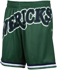 Men's Green Dallas Mavericks Hardwood Classics Big Face 2.0 Shorts