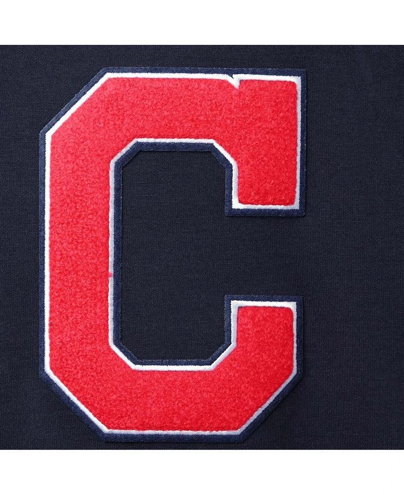 Men's Navy Cleveland Guardians Team Logo Pullover Hoodie