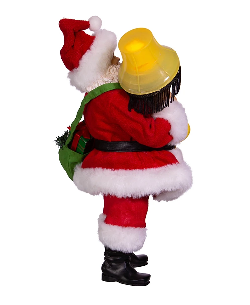 Kurt Adler 10 Inch Leg Lamp Fabriche Santa with Light