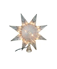 Kurt Adler 10-Light 8-Point Gold Capiz Star Treetop
