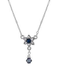 2028 Petite Flower Drop Necklace