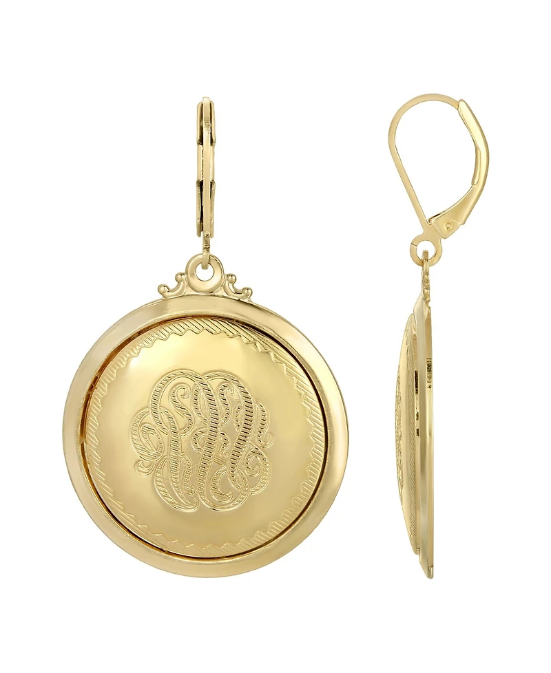 2028 Gold-Tone Drop Earrings