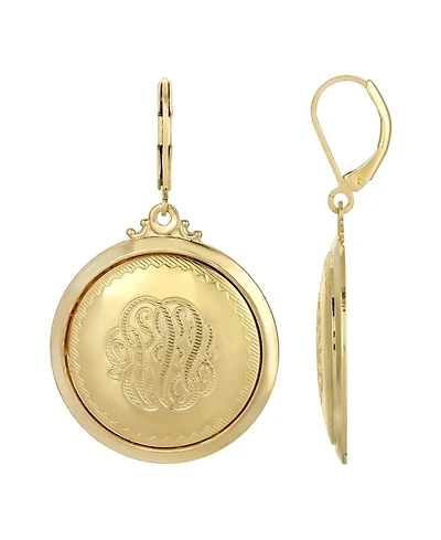 2028 Gold-Tone Drop Earrings