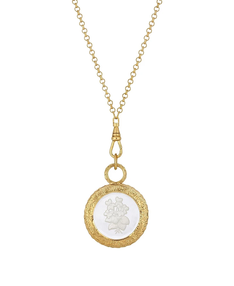 2028 Antique Eintaglio Stone Necklace