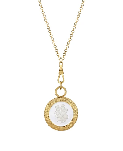 2028 Antique Eintaglio Stone Necklace