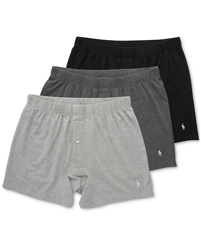 Polo Ralph Lauren Men's 3-Pack Classic Stretch Knit Boxers