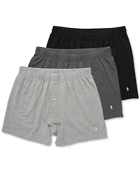 Polo Ralph Lauren Men's 3-Pack Classic Stretch Knit Boxers