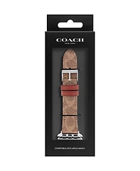 Coach Brown Canvas Strap 38/40/41mm Apple Watch Band