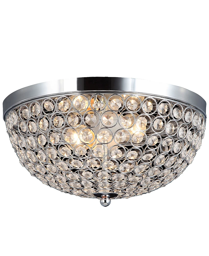 Lalia Home Crystal Glam 2 Light Ceiling Flush Mount