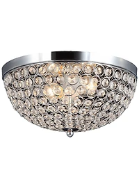 Lalia Home Crystal Glam 2 Light Ceiling Flush Mount