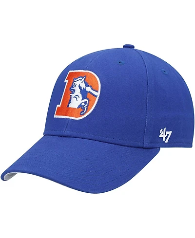 Boys Navy Denver Broncos Legacy Basic Mvp Adjustable Hat
