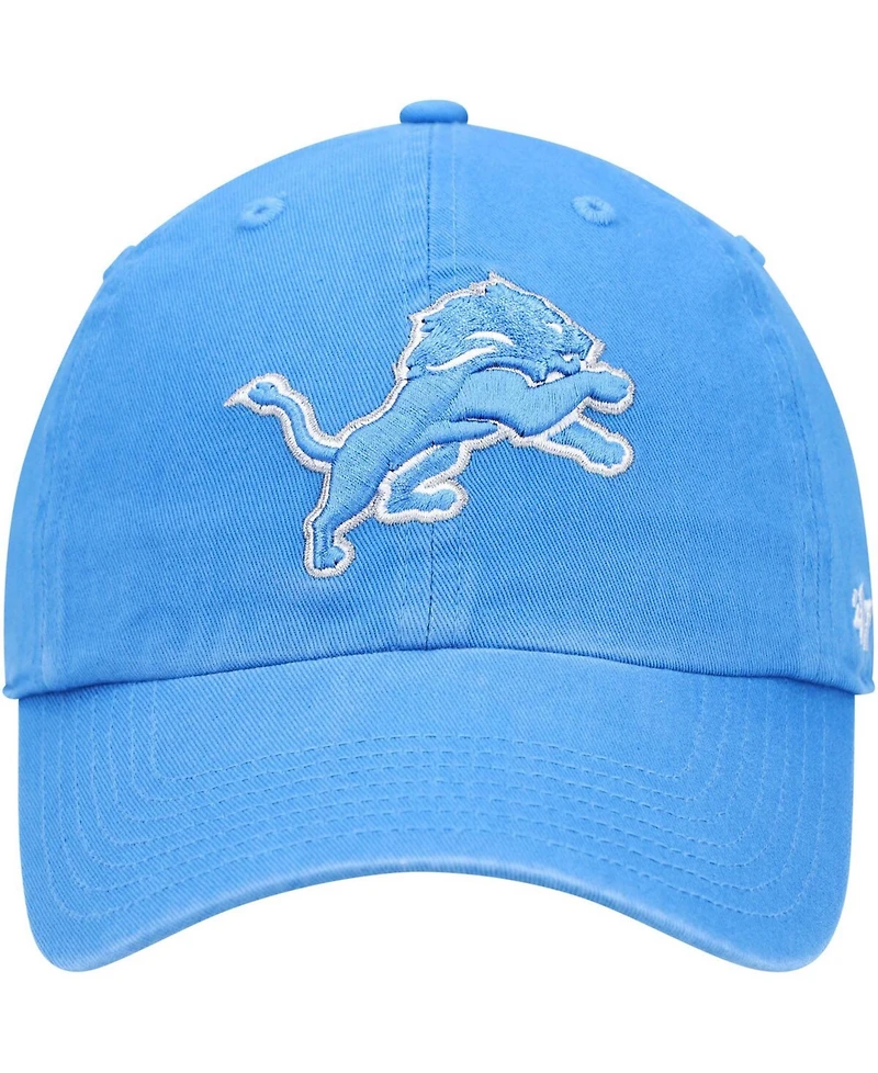 Boys Blue Detroit Lions Logo Clean Up Adjustable Hat