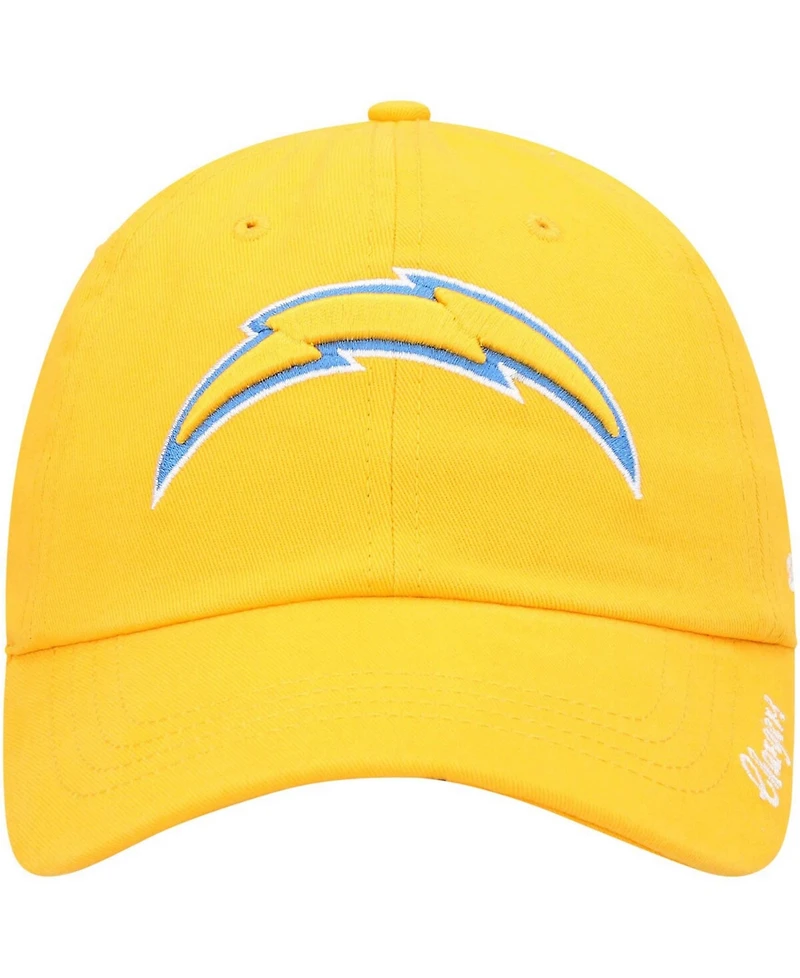 Women's Gold-Tone Los Angeles Chargers Miata Clean Up Secondary Logo Adjustable Hat