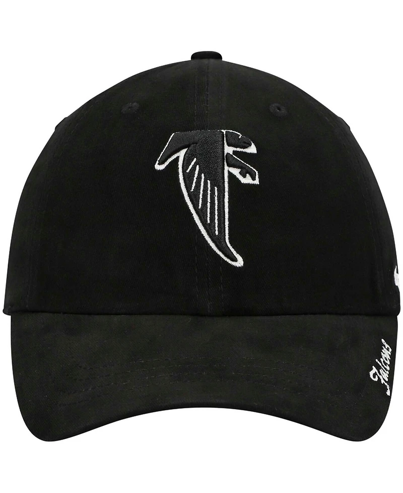 Women's Black Atlanta Falcons Miata Clean Up Legacy Adjustable Hat