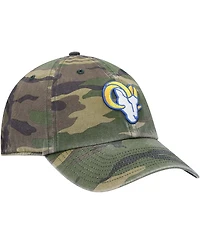 Men's Camo Los Angeles Rams Woodland Clean Up Adjustable Hat