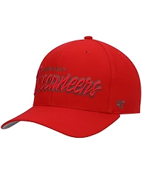 Men's Red Tampa Bay Buccaneers Street Script Mvp Snapback Hat