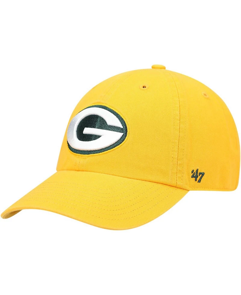 Men's Gold-Tone Green Bay Packers Secondary Clean Up Adjustable Hat