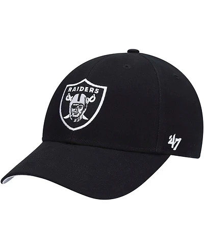 Little Boys and Girls Black Las Vegas Raiders Basic Mvp Adjustable Hat