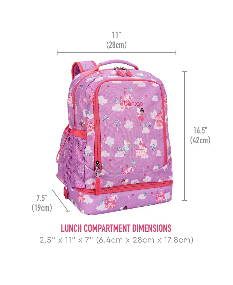 Bentgo Kids Prints 2-In-1 Backpack and Insulated Lunch Bag