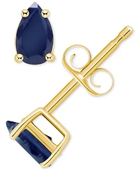 Tanzanite Pear-Shape Stud Earrings (3/8 ct. t.w.) 14k Gold (Also Emerald, Ruby & Sapphire)
