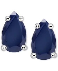 Tanzanite Pear-Shape Stud Earrings (3/8 ct. t.w.) 14k White Gold (Also Emerald, Ruby & Sapphire)