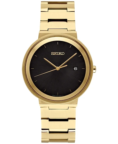 Seiko Men's Essentials Gold-Tone Stainless Steel Bracelet Watch 41mm
