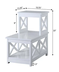 Oxford 2 Step Chairside End Table