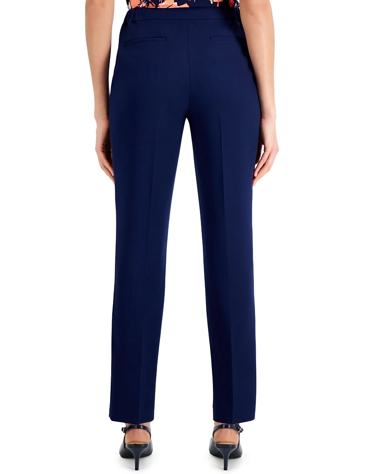 Kasper Women's Elastic Waist Slim-Fit Ankle Pant
