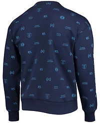 Men's College Navy Seattle Seahawks Reid Graphic Pullover Sweatshirt
