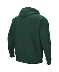 Men's Green Hawaii Warriors Arch and Logo Pullover Hoodie