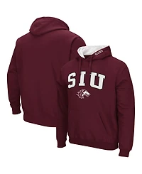 Colosseum Men's Southern Illinois Salukis Arch and Logo Pullover Hoodie