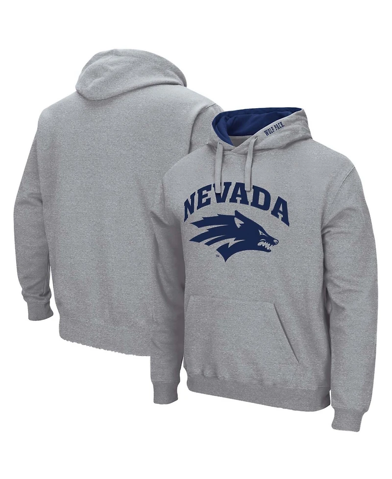 Men's Nevada Wolf Pack Arch and Logo Pullover Hoodie