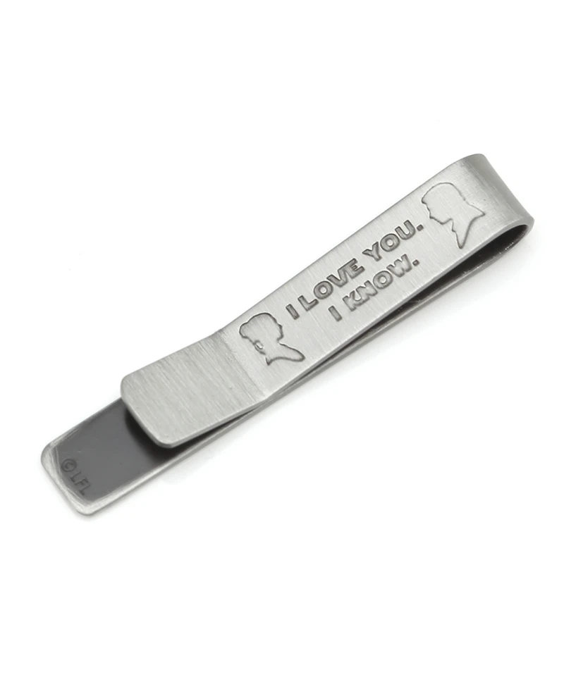 Cufflinks Inc. Star Wars I Love You I Know Hidden Message Tie Bar