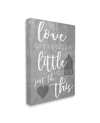 Stupell Industries Love Grows Best in Little Houses Canvas Wall Art, 16" x 20"