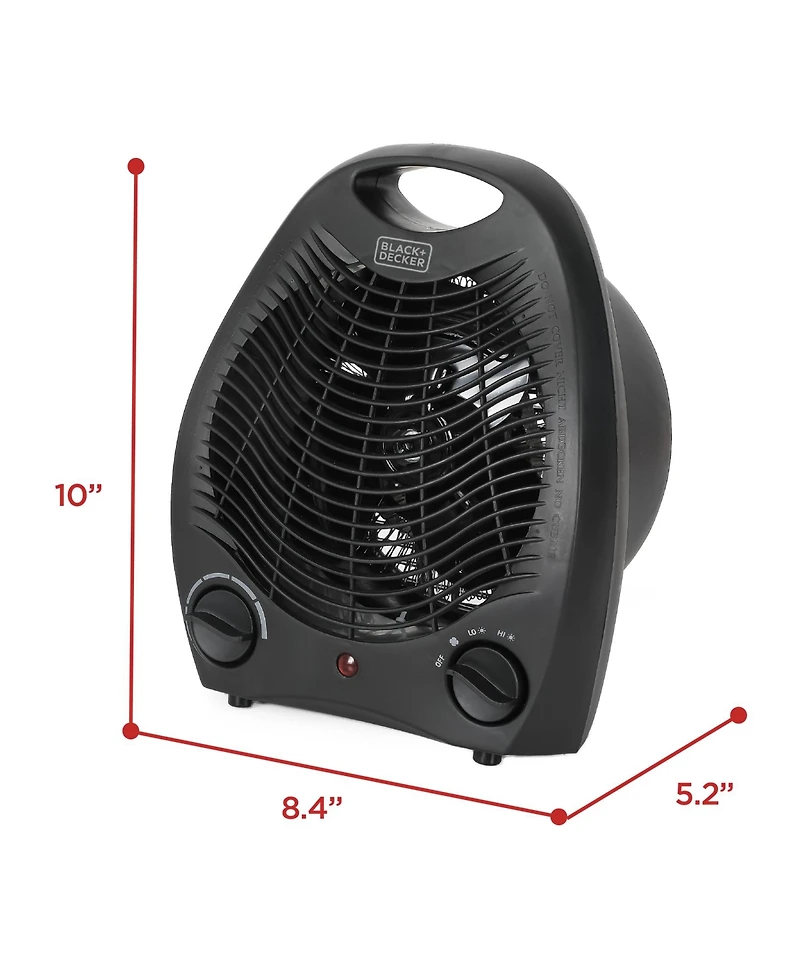 Black & Decker Black and Decker BHD101B 1,500-Watt Personal Desktop Heater, Black