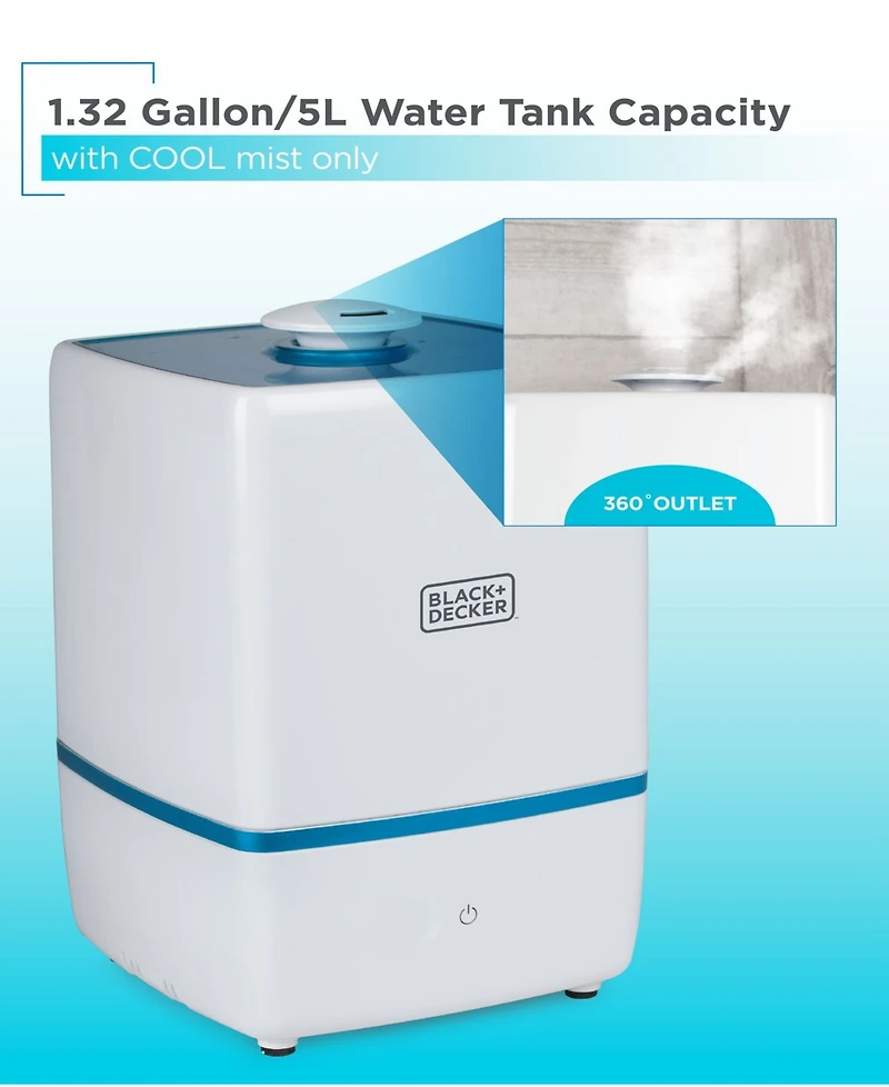 Black & Decker 5L Ultrasonic Humidifier